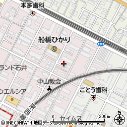 千葉県船橋市二子町492-29周辺の地図
