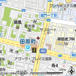 カーサ田原町周辺の地図