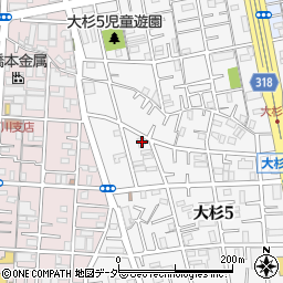 東京都江戸川区大杉5丁目5-10周辺の地図