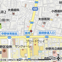 セブンイレブン新井中野通り店周辺の地図