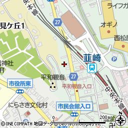 山梨県韮崎市中央町10周辺の地図