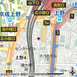 上野太昌園 上野駅前店周辺の地図