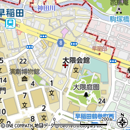 都営早稲田アパート２号棟周辺の地図