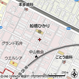 千葉県船橋市二子町495-3周辺の地図