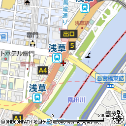 バーガーキング 浅草吾妻橋店周辺の地図