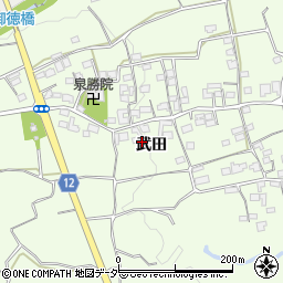 山梨県韮崎市神山町武田285周辺の地図