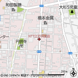 NTT江戸川支店周辺の地図