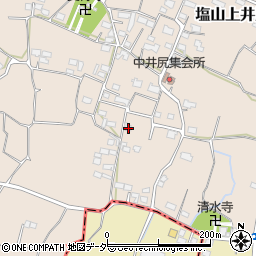 山梨県甲州市塩山上井尻641周辺の地図