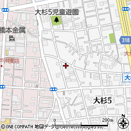 東京都江戸川区大杉5丁目5-9周辺の地図