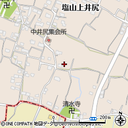 山梨県甲州市塩山上井尻563周辺の地図