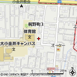 梶野町ハナノキ公園周辺の地図