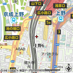 串かつ酒場 ひろかつ 上野アメ横店周辺の地図