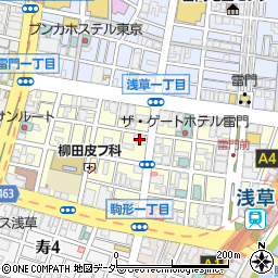 ファミール浅草雷門周辺の地図