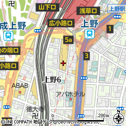上野駅前郵便局周辺の地図