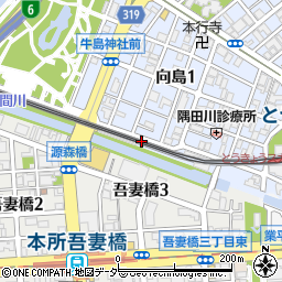 ファミリーマート東京ミズマチ店周辺の地図