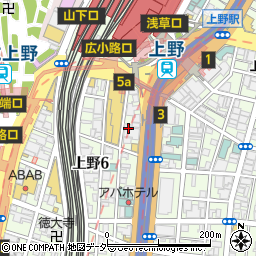 株式会社アートネイチャー　上野店周辺の地図