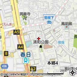 東京都文京区本郷4丁目周辺の地図