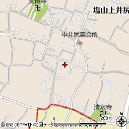 山梨県甲州市塩山上井尻596周辺の地図