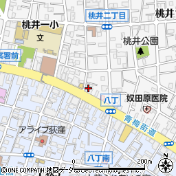 桃井・レジデンス周辺の地図