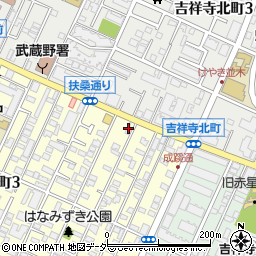 吉祥寺美術学院周辺の地図