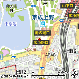 本格四川料理 麻辣大学 上野本店周辺の地図