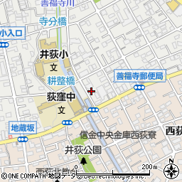 パーキング３６５善福寺１丁目駐車場周辺の地図