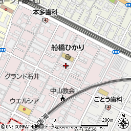 千葉県船橋市二子町495-15周辺の地図