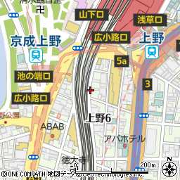 牛タン専門店 タン治郎 上野本店周辺の地図
