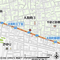 早稲田通り周辺の地図