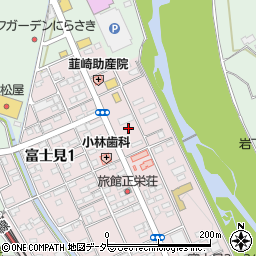 山梨県韮崎市富士見1丁目周辺の地図