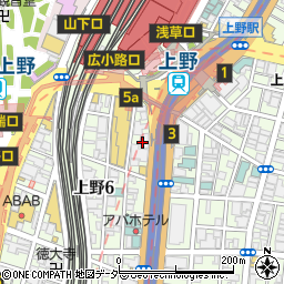 ａｕショップ上野周辺の地図