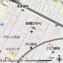 千葉県船橋市二子町495周辺の地図