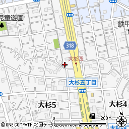 東京都江戸川区大杉5丁目32-24周辺の地図