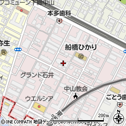 千葉県船橋市二子町517周辺の地図