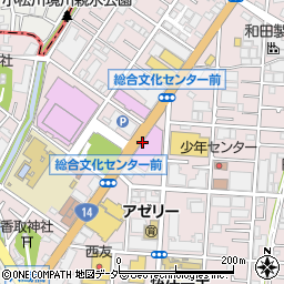 東京都江戸川区中央3丁目1周辺の地図