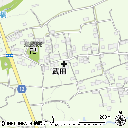 山梨県韮崎市神山町武田296周辺の地図