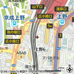 個室居酒屋 鳥道 とりみち 上野本店周辺の地図