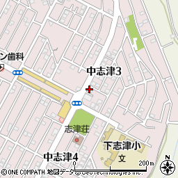 佐倉中志津郵便局 ＡＴＭ周辺の地図