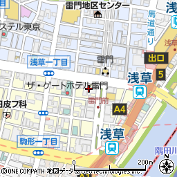 東京都台東区雷門2丁目17周辺の地図