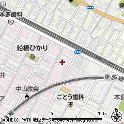 千葉県船橋市二子町482周辺の地図
