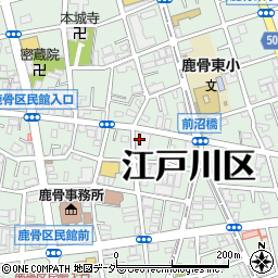 ドラッグセイムス江戸川鹿骨店周辺の地図