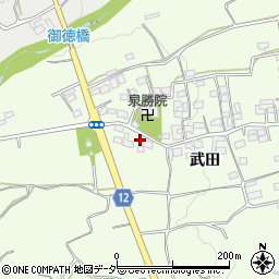 山梨県韮崎市神山町武田248周辺の地図