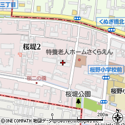 東京都武蔵野市桜堤周辺の地図