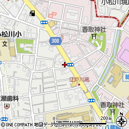 朝日信用金庫新小岩支店周辺の地図