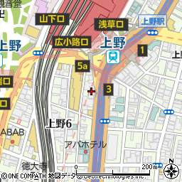 上野消化器内視鏡クリニック周辺の地図