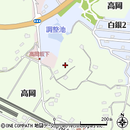 千葉県佐倉市高岡周辺の地図