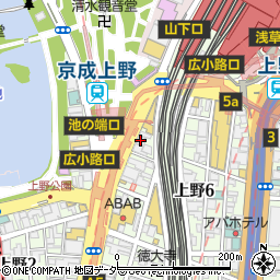 TCB東京中央美容外科　上野院周辺の地図