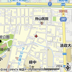 東京都小金井市緑町2丁目14周辺の地図