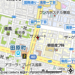 【高さ155cm】ホテルサンルート浅草駐車場周辺の地図
