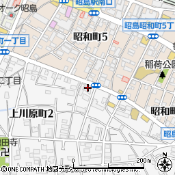 コスモセルフピュア昭島ＳＳ周辺の地図